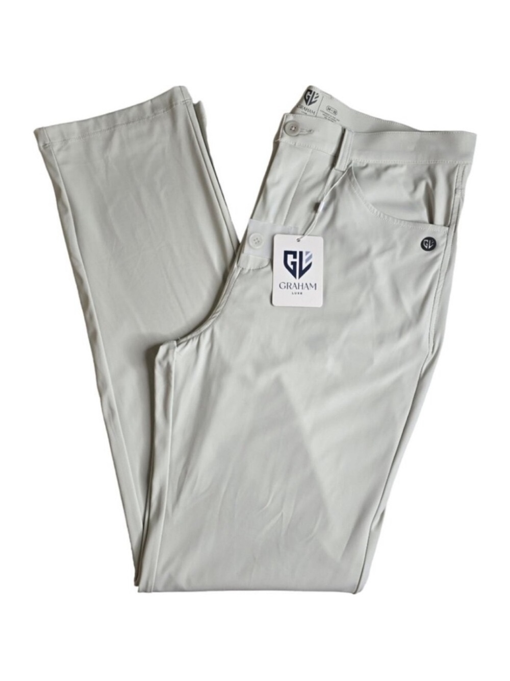 GL Men's Light Silver Grey Pants